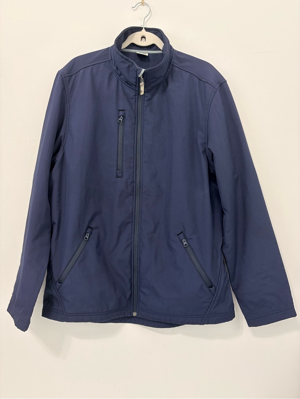 Alo Yoga Fleece Lined Weatherproof Jacket Sz XL Navy EUC